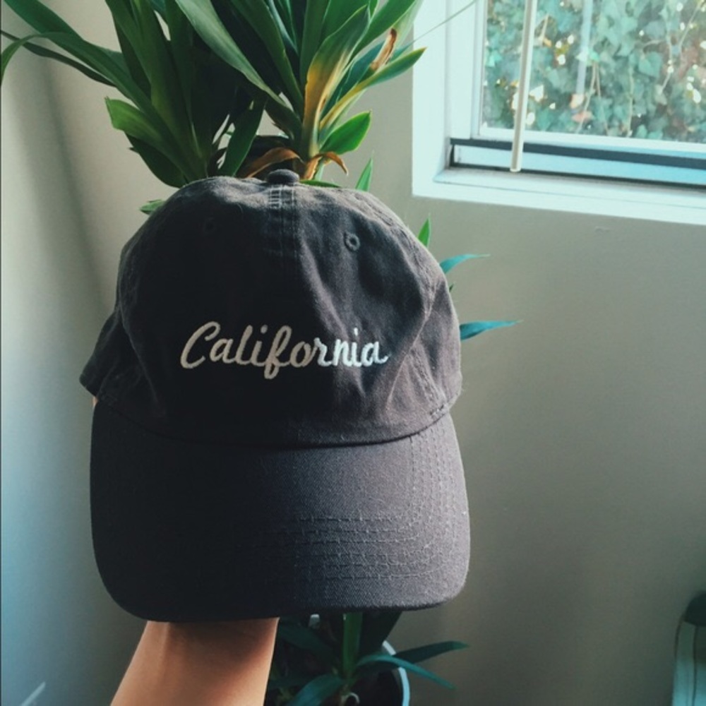 Grey Brandy Melville California Hat